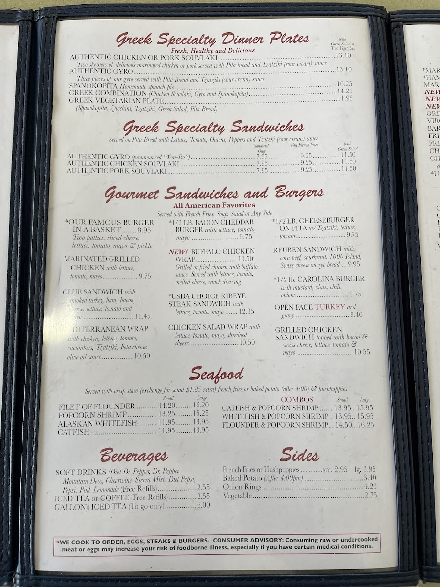 Steven's Restaurant Menu - Image 4